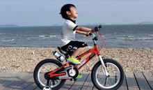 Load image into Gallery viewer, RoyalBaby Kids Bike 16&quot; Black for 4-7 Years Old Space No. 1 Aluminum Kids Bike