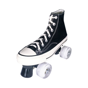 Squad Skates Canvas Sneaker Skates Chucks Roller Skate for Men Women (E033) EU36 to EU43 in Black