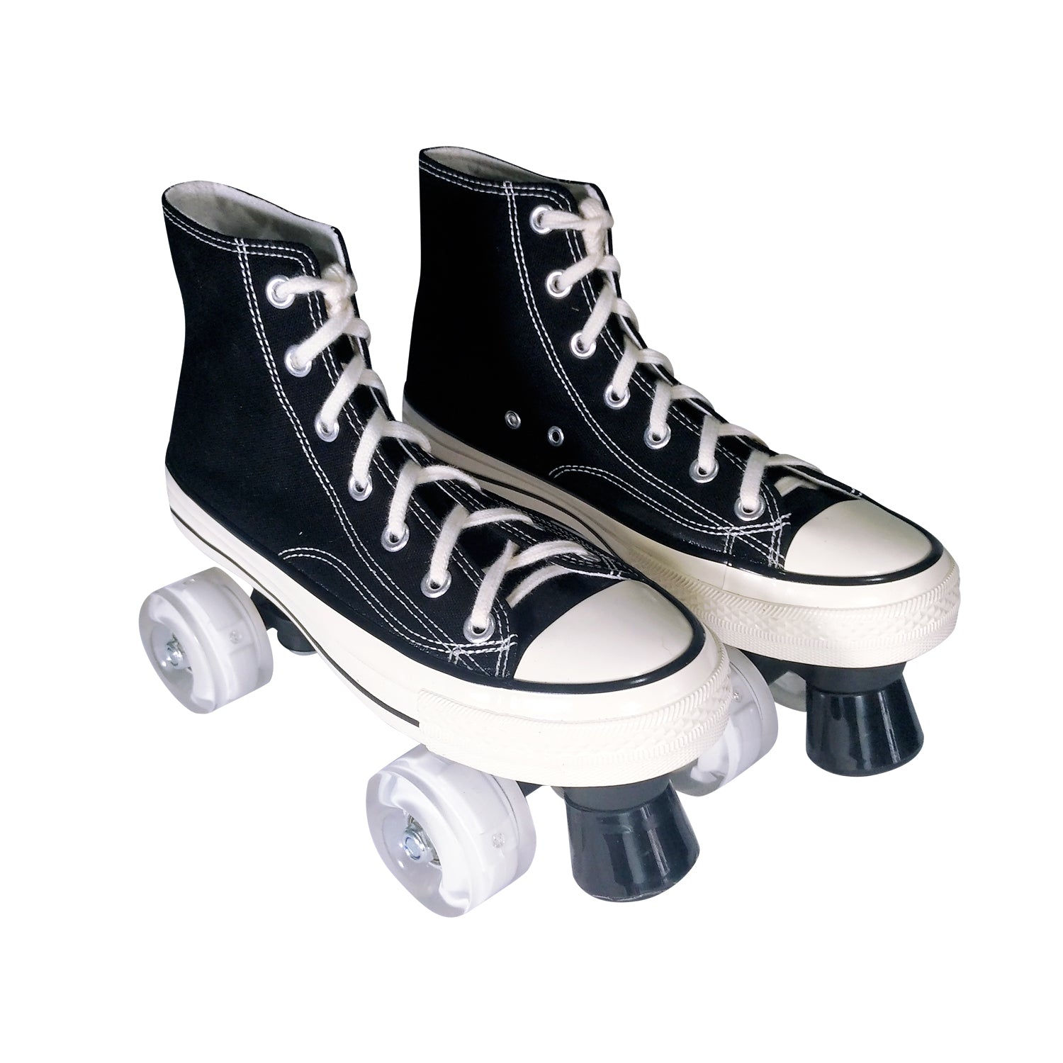 Squad Skates Canvas Sneaker Skates Chucks Roller Skate for Men Women (E033) EU36 to EU43 in Black