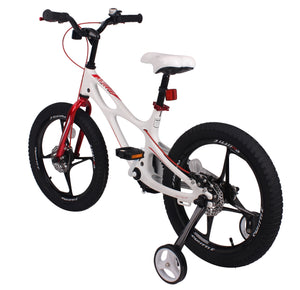 RoyalBaby Kids Bike 16" White for 4-7 Years Old Space Shuttle Magnesium Bike