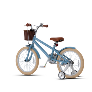 RoyalBaby Macaron Kids Vintage Bike 18'' for 6-9 Years Old(18B-6.3)- Light Blue