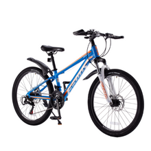 Load image into Gallery viewer, RoyalBaby RoyAlloy Teens Womens Mountain Bike 24&quot; 21-Speed (24-25)- Blue