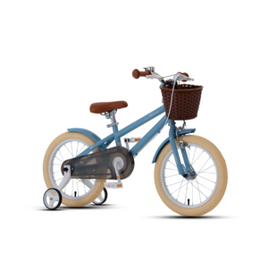 RoyalBaby Macaron Kids Vintage Bike 16'' for 4-7 Years Old(16B-6.3)- Light Blue