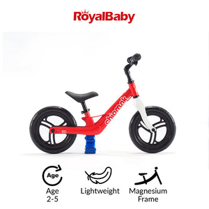 RoyalBaby Chipmunk Balance Bike for 2-5 Years Old 12"(CM-B002)-Red