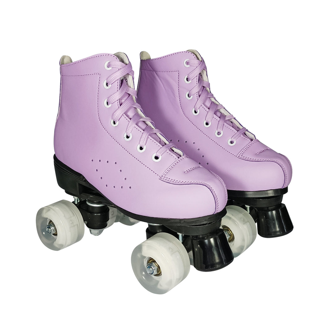 Squad Skates Mellow Roller Skates for Teens Adult with LED Wheels (F-675) EU35/US5 to EU41/US9.5 -Lavender