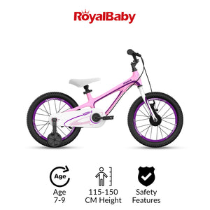 RoyalBaby Moon 5 Economic Magnesium Kids Bike 18''(CM18-5)-Pink