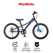 Load image into Gallery viewer, RoyalBaby Chipmunk Explorer Alloy Hydraulic 20&quot; Kids Bike (CM20-3)-Blue