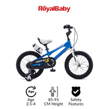Load image into Gallery viewer, RoyalBaby Kids Bike 12&quot; Blue for 2-5 Years Old BMX Freestyle