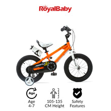 Load image into Gallery viewer, RoyalBaby Kids Bike 16&quot; Orange for 4-7 Years Old BMX Freestyle