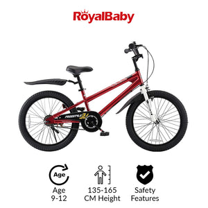 RoyalBaby Kids Bike 20" Red for 8-12 Years Old BMX Freestyle