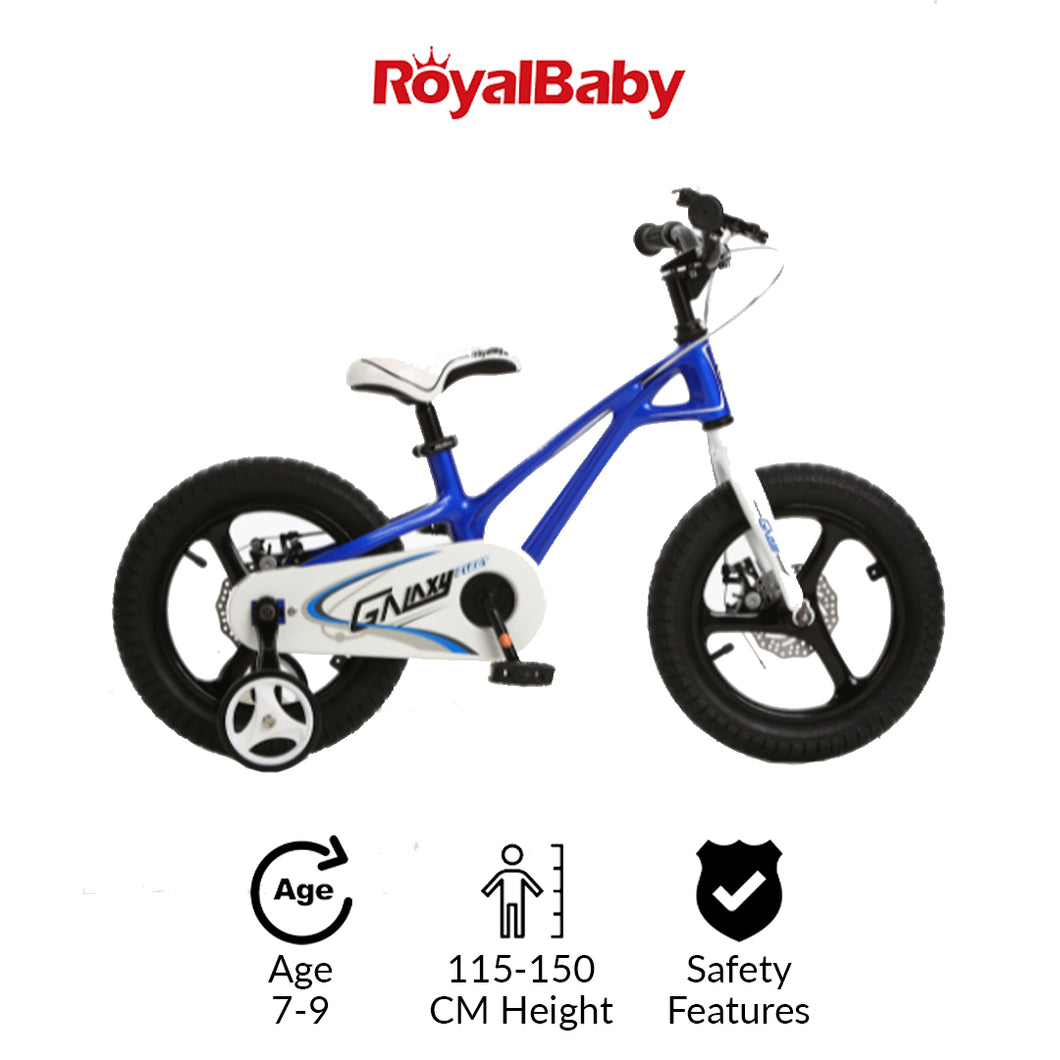 RoyalBaby Kids Bike Galaxy Fleet Plus Magnesium 18'' Blue for 6-9 Years Old (RB16-27)