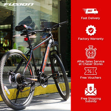 Load image into Gallery viewer, Fusion Rift Steel MTB 26&quot;/27.5&quot;-Matte Black/Silver