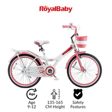 Load image into Gallery viewer, RoyalBaby Girls Kids Bike 20&quot; White for 8-12 Years Old Jenny Girls Bike