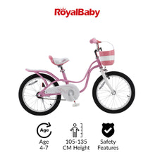 Load image into Gallery viewer, RoyalBaby Kids Bike 16&quot; Pink for 4-7 Years Old Little Swan Girls Bike