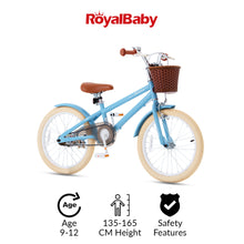 Load image into Gallery viewer, RoyalBaby Macaron Kids Vintage Bike 20&#39;&#39; for 8-12 Years Old(20B-6.3)- Light Blue