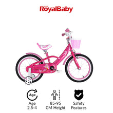 Load image into Gallery viewer, RoyalBaby Kids Bike 12&quot; Pink for 2-5 Years Old Mermaid Bike