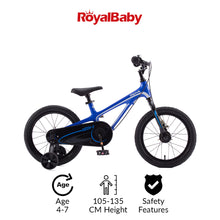 Load image into Gallery viewer, RoyalBaby Moon 5 Economic Magnesium Kids Bike 16&#39;&#39; (CM16-5)-Blue