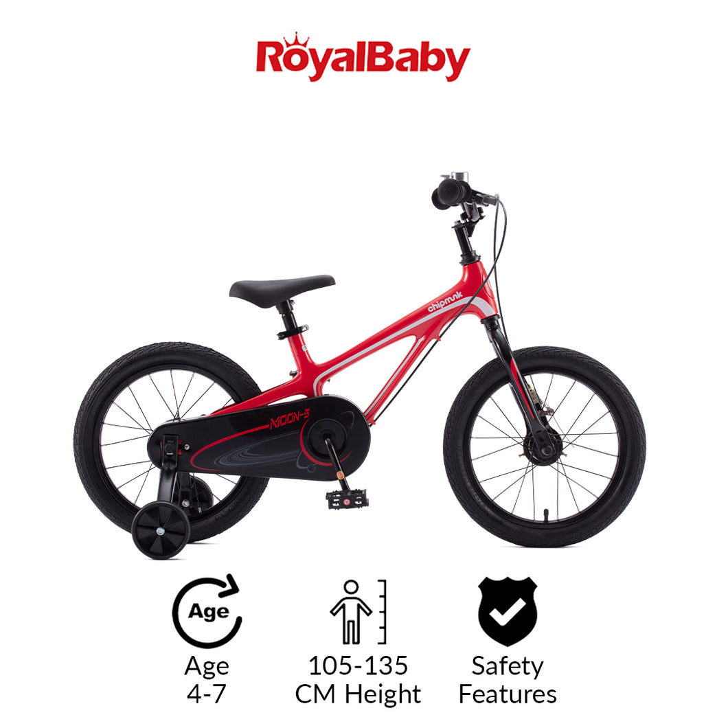RoyalBaby Moon 5 Economic Magnesium Kids Bike 16''(CM16-5)-Red
