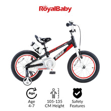 Load image into Gallery viewer, RoyalBaby Kids Bike 16&quot; Black for 4-7 Years Old Space No. 1 Aluminum Kids Bike