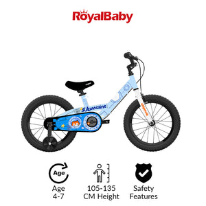 RoyalBaby Chipmunk Kids Bike 16" Blue for 4-7 Years Old Chipmunk Submarine Bike