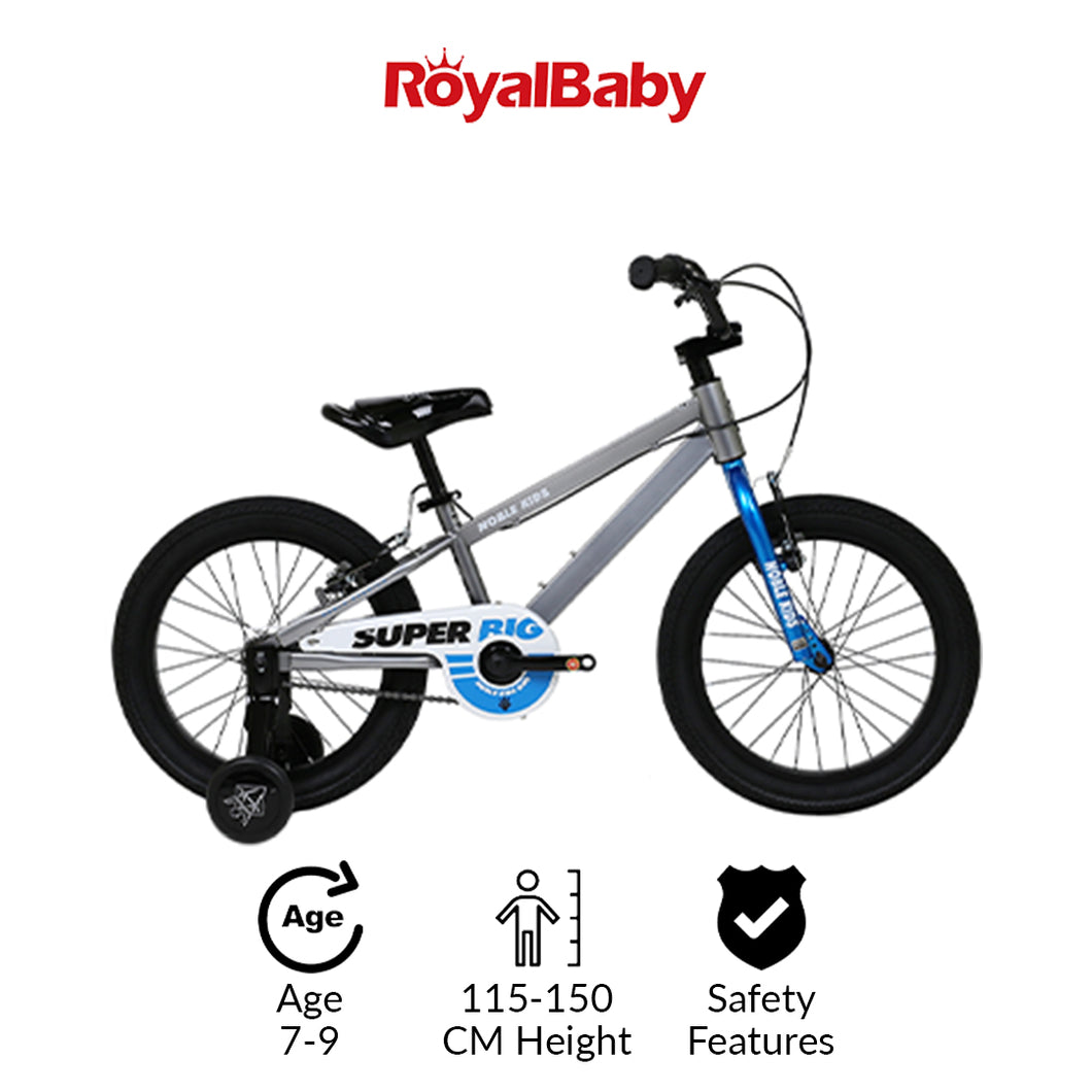 RoyalBaby Noble Super Big Kids Bike 16''-Silver