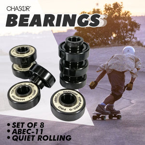Chaser ABEC-11 Set of 8 Bearings for Skateboards Scooters
